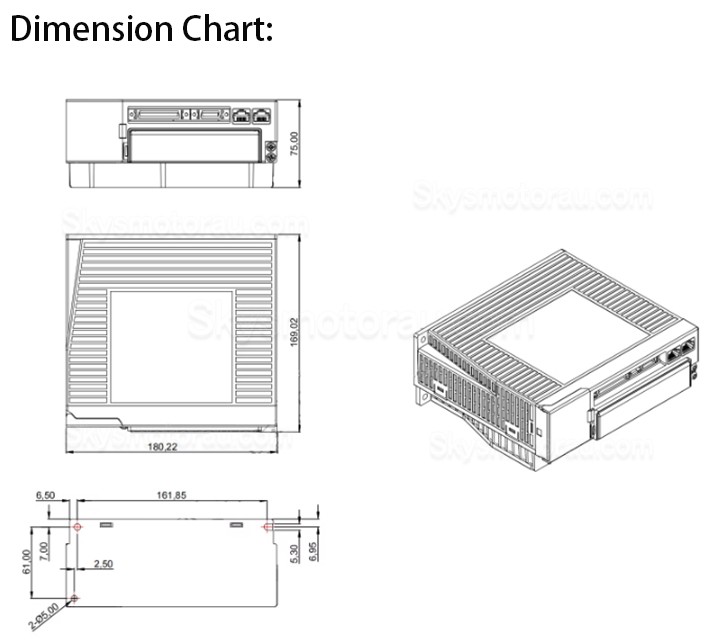 3.0KW AC Servo Motor Kit 130JASM530220K-17B-SC+JASD30002-20B 220V 14.32N.m 13.6A 2000RPM with JASD20002-20B Servo Driver